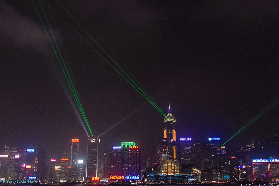 Лазерно шоу в Хонг Конг (2)