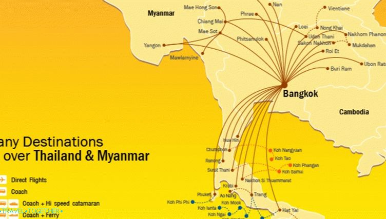 Къде летят Nok Air