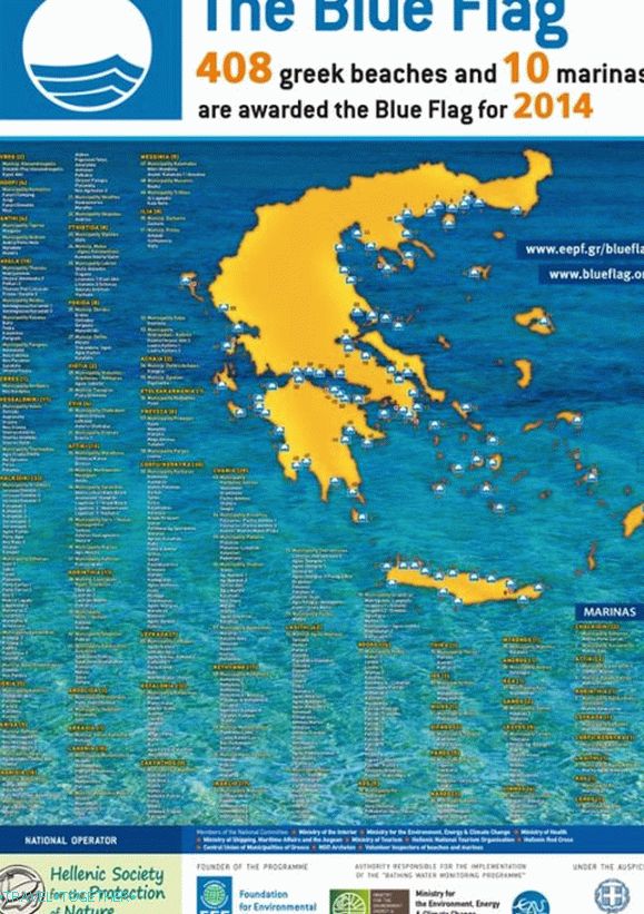 Над 400 гръцки плажа са наградени