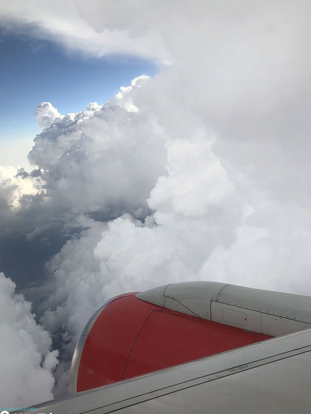 Изглед от самолета