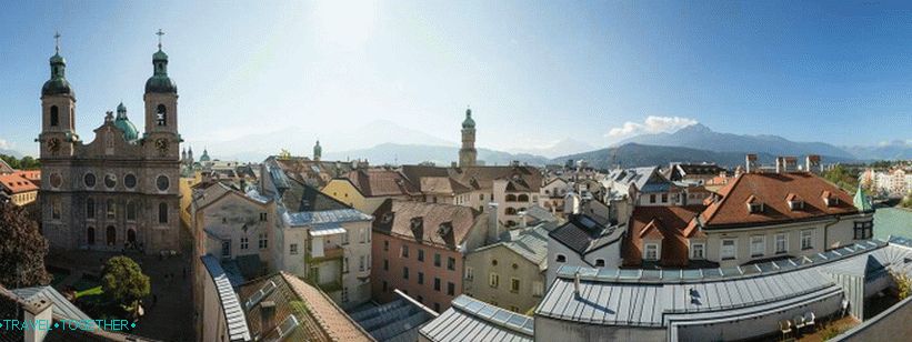 Панорама на Инсбрук