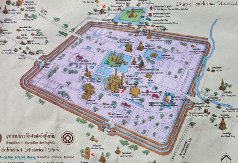 Карта на историческия парк Сукотаи