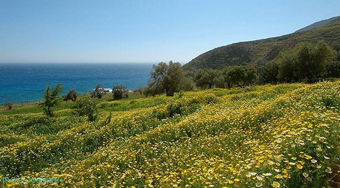 пролетта на Крит в Гърция