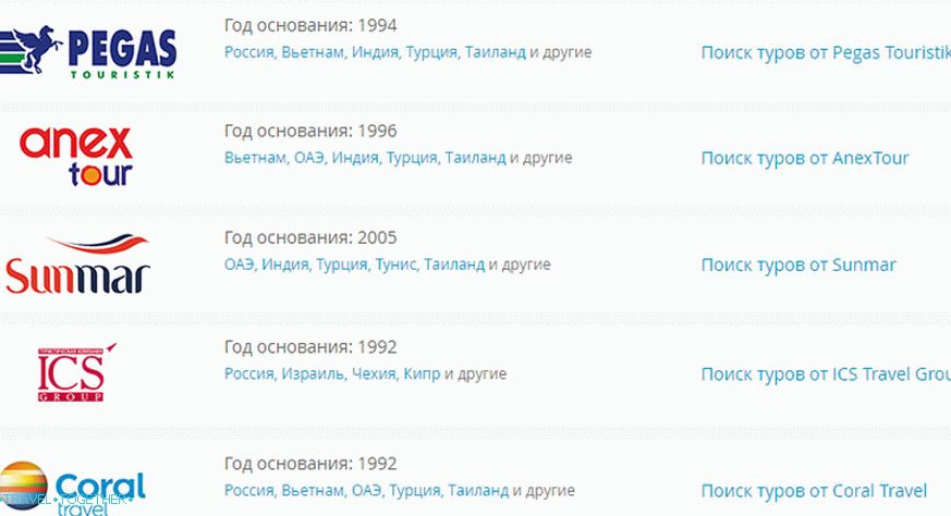 Туроператоры. Крупные туроператоры. Лучшие туроператоры. Самые популярные туроператоры. Турагентства список.