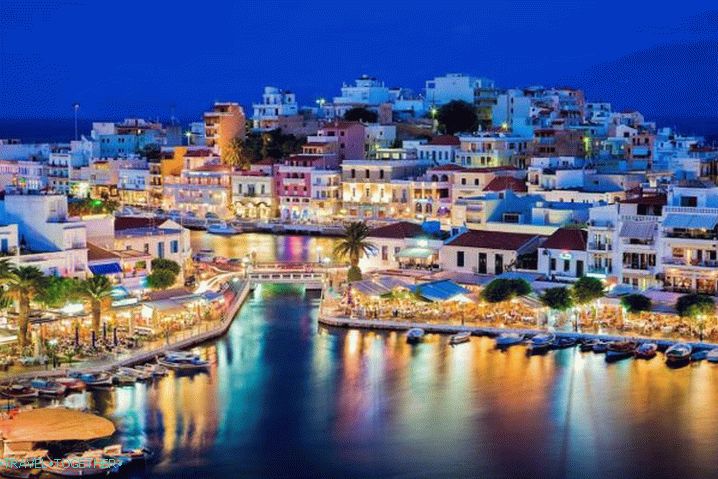 Гърция, нощните светлини на Крит