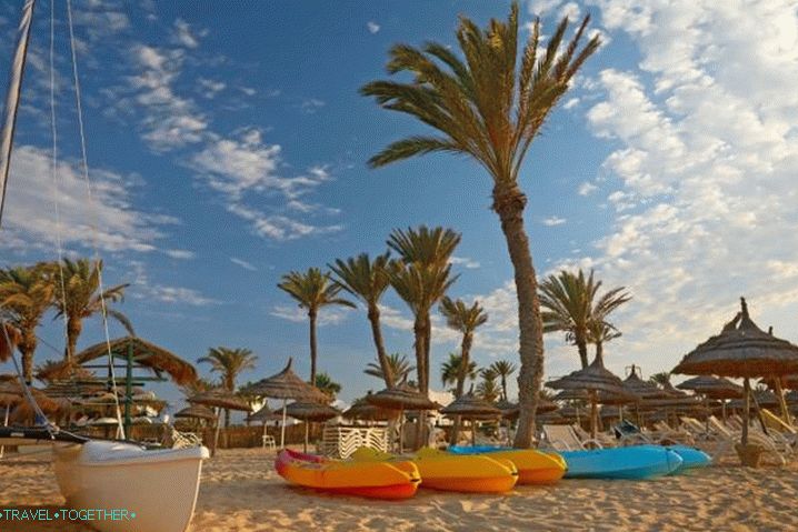 Тунис, плажовете на курорта Сус