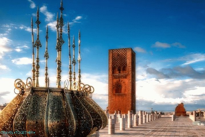 Мароко, кула Хасан в Рабат
