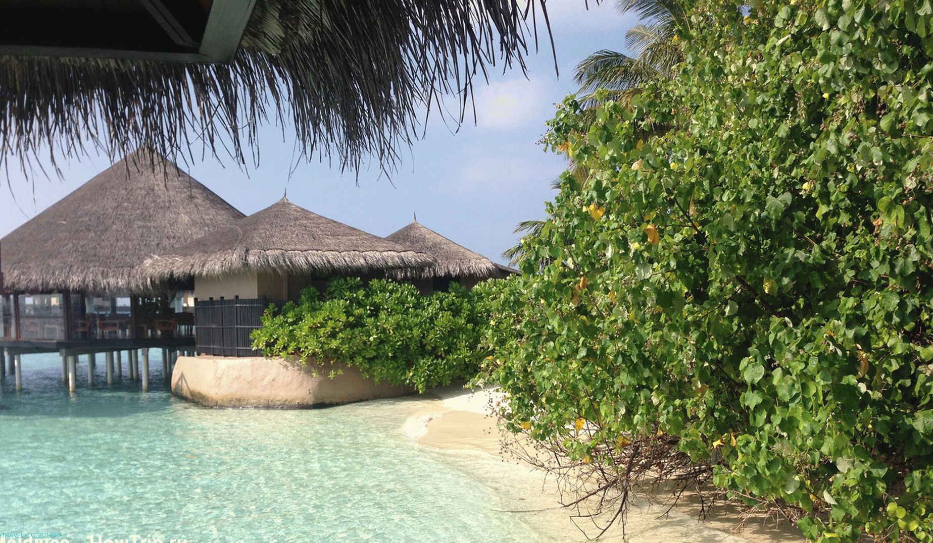 Изглед от хотела на Малдивите