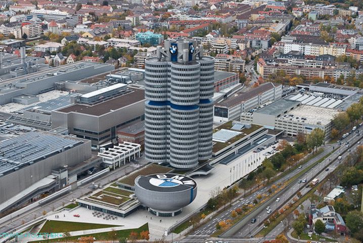 Музей на BMW от височина