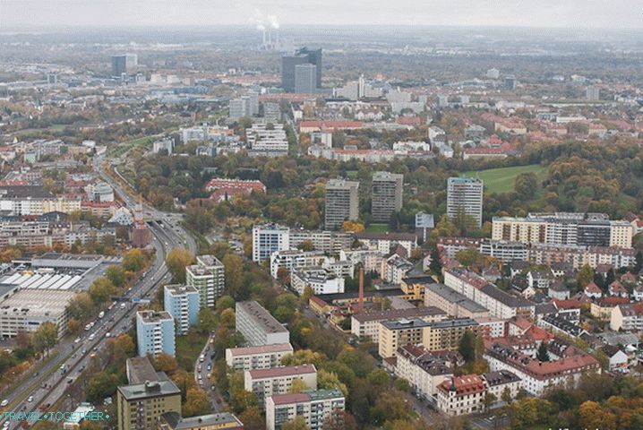 Град Мюнхен от височина