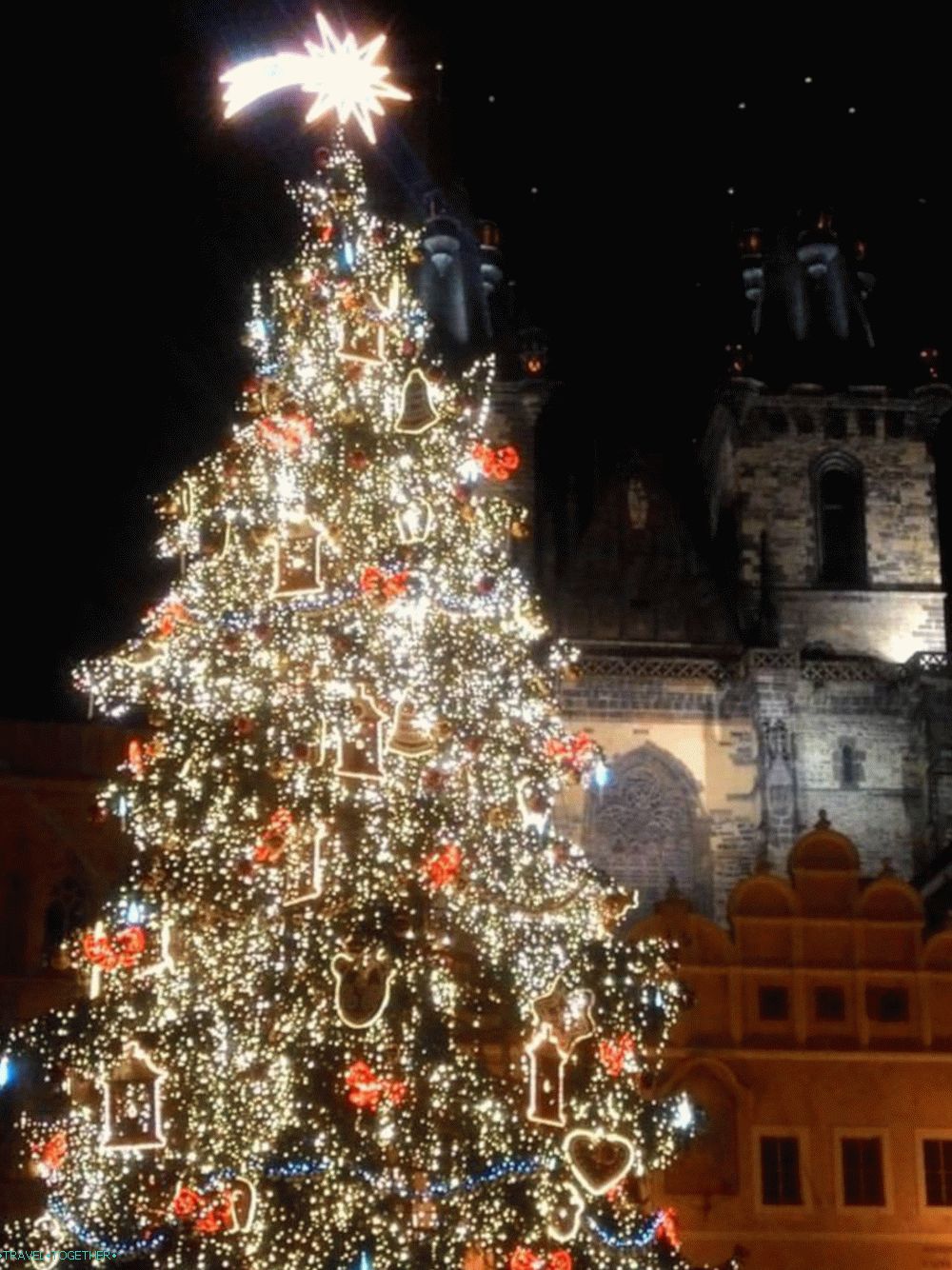 Коледна елха на Стария градски площад