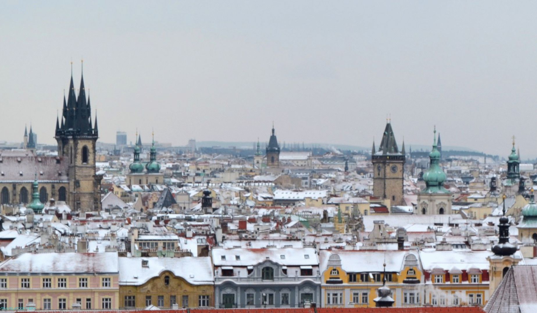 Прага през зимата