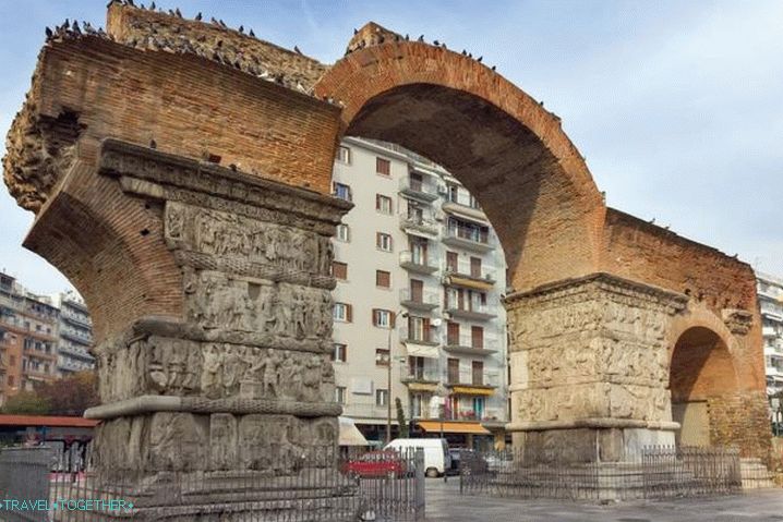 Времето в Солун през август - Арката на галериите