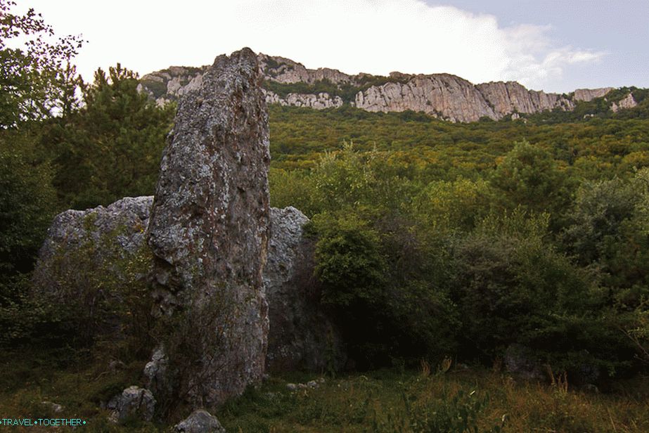 Много странен камък, като скалата Ветрило в Праскоеевка