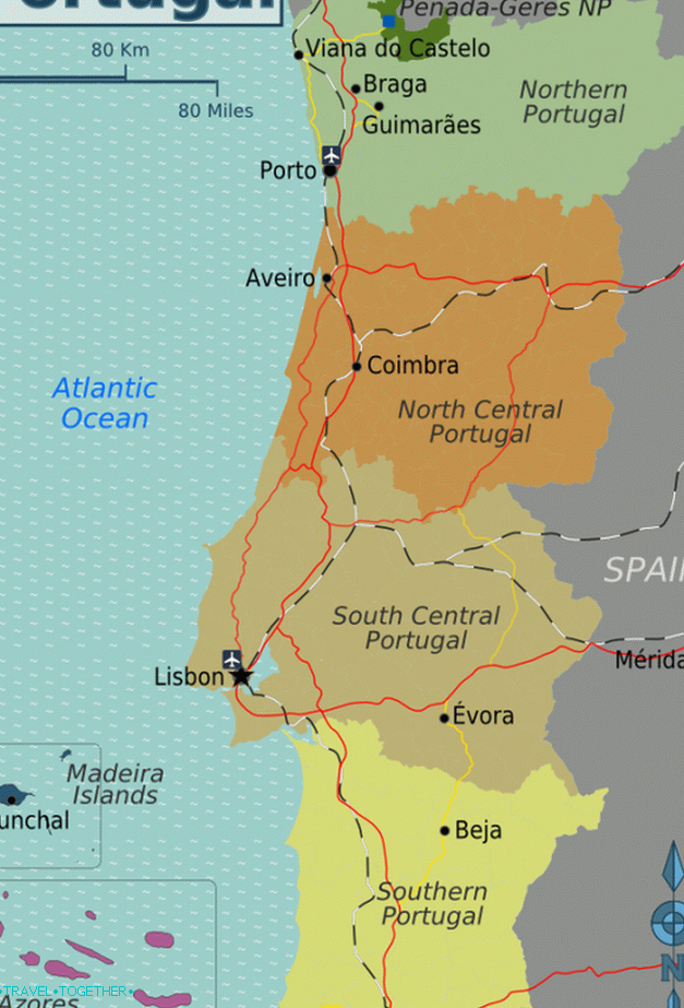 Регионите на Португалия
