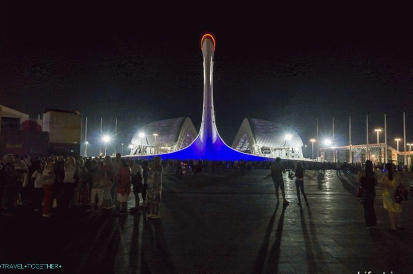 Пеещи фонтани в олимпийския парк - график през 2019 г.