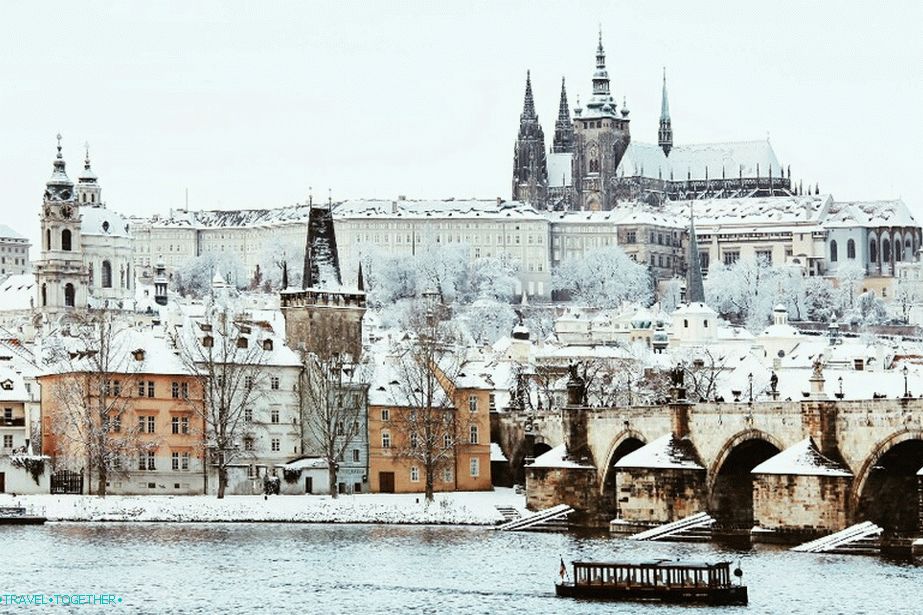 Сняг в Прага