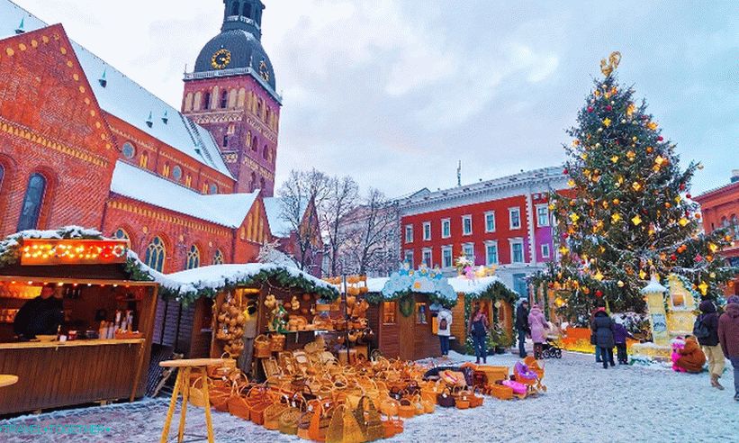 Коледен пазар в Рига