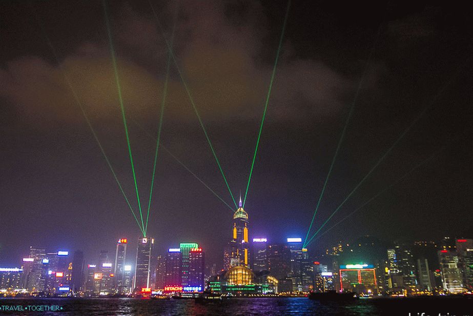 Лазерно шоу в Хонконг