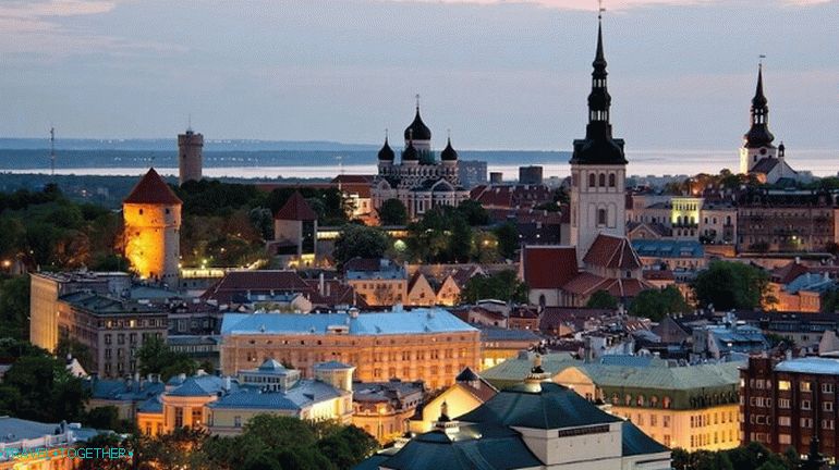 Изглед към историческия център на Талин