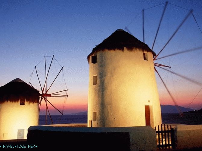 Вятърни мелници в Миконос